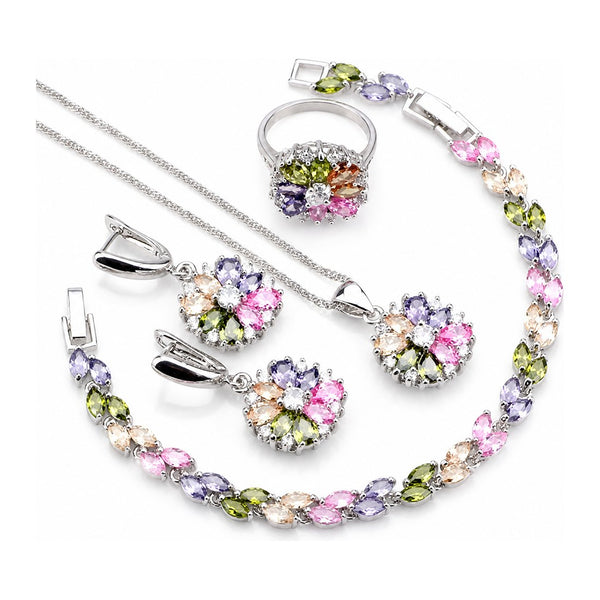 Set completo 925 flores multicolor
