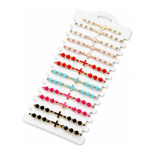 Pulsera cruz colores