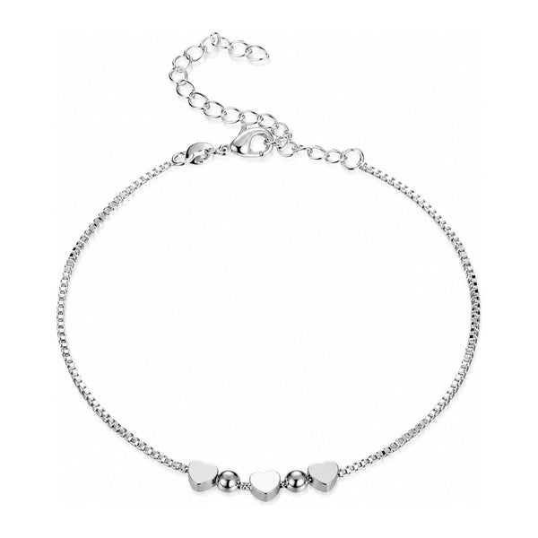 Pulsera 925 3 corazones