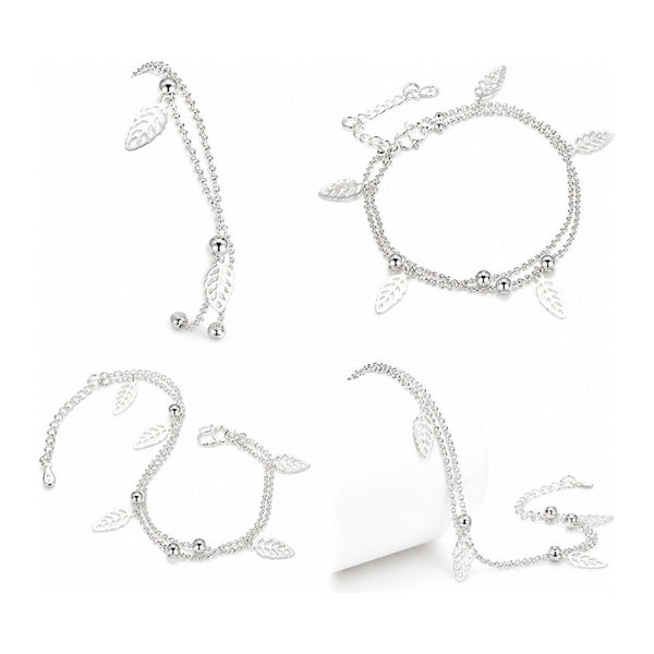 Pulsera 925 varias hojas