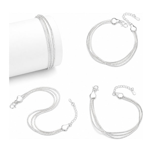Pulsera 925 triple liso