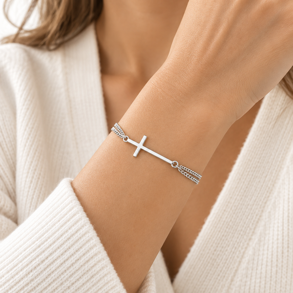 Pulsera 925 cruz