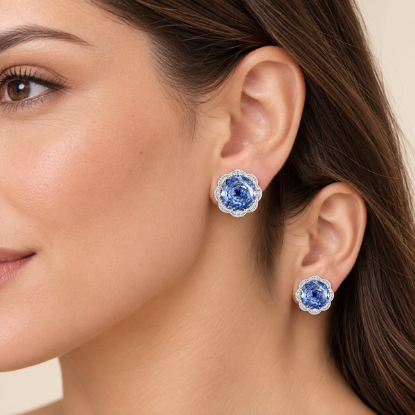 Aro zirconia azul
