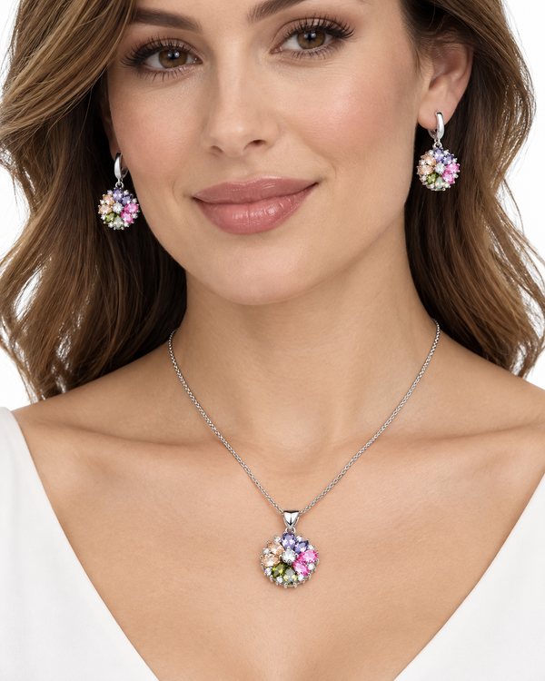 Set completo 925 flores multicolor